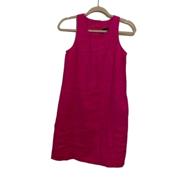 J. Crew 100% linen mini dress. Size Xxs. - Picture 4 of 16